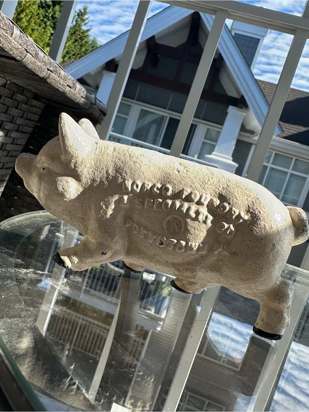 🔥Highly collectible! NORCO FOUNDRY - Cast iron pig coin bank